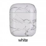 Wholesale Marble Design Hard Protective Case Cover for Apple Airpods [2 / 1] Charging Case (White)